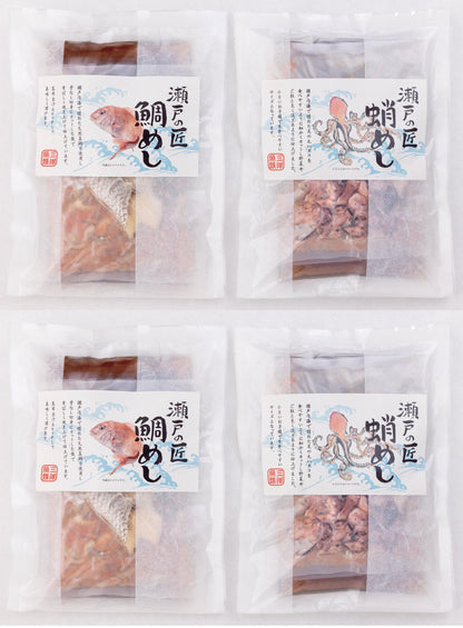 瀬戸内産蛸めし2P鯛めし2Pセット