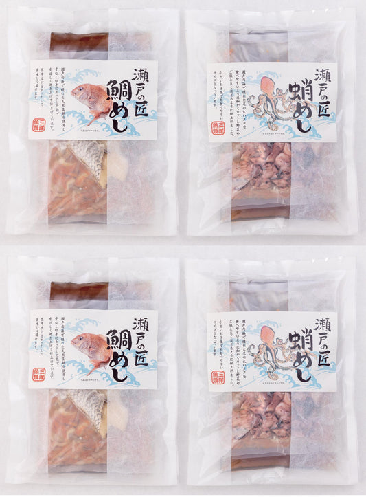 瀬戸内産蛸めし2P鯛めし2Pセット